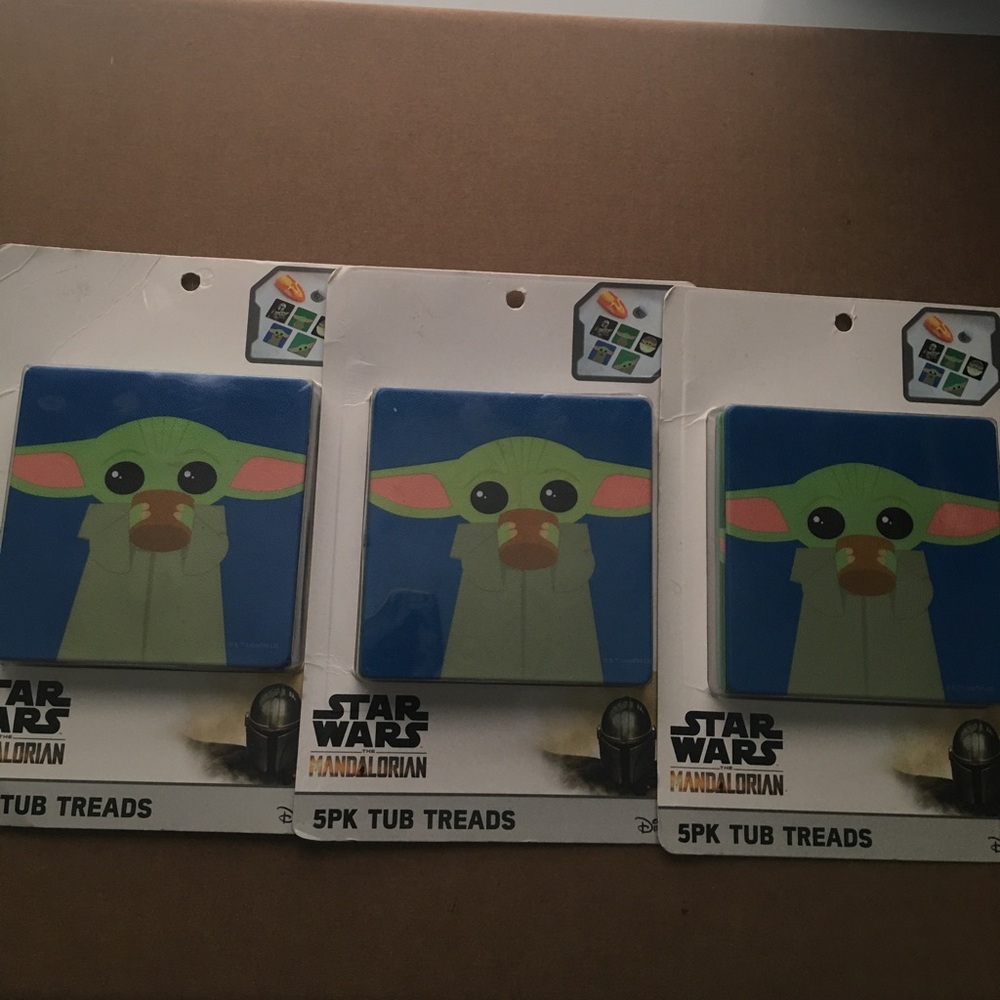 Three 5 pk Tub Treads Star Wars